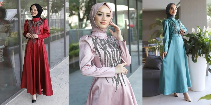 Özel Günler İçin Tesettür Abiye ve Davet Kombinleri