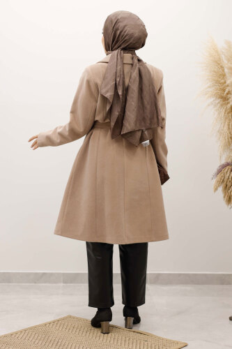 Astarlı Ara Boy Fox Kaban TSD250245 Camel - 6