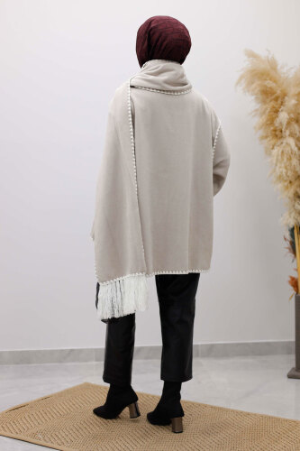 Atkılı Kaşe Kaban TSD260106 Gri - 6