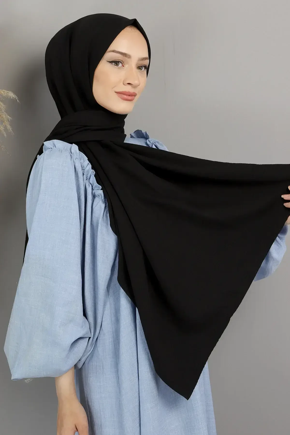 Ayrobin Şal S011 Siyah - Tesettür Dünyası