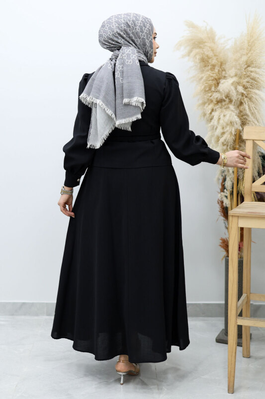 Beli Kemerli Etekli Takım TSD260150 Siyah - 6