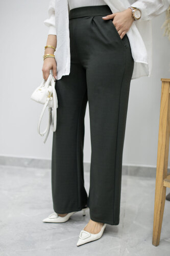 Beli Lastikli Cepli Palazzo Pantolon TSD260159 Antrasit 