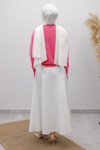 Bisiklet Yaka Bluz TSD250261 Pembe - 6