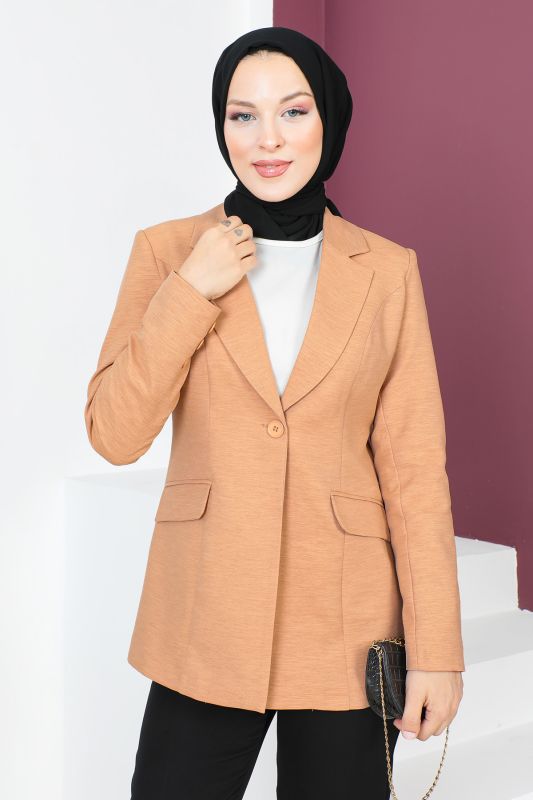 Blazer Ceket TSD230625 Taba - 2