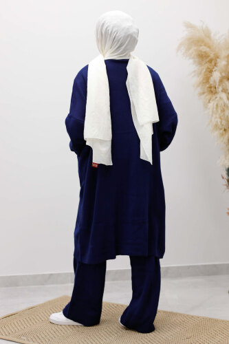 Cepli Hırkalı Üçlü Takım TSD260114 Lacivert - 6