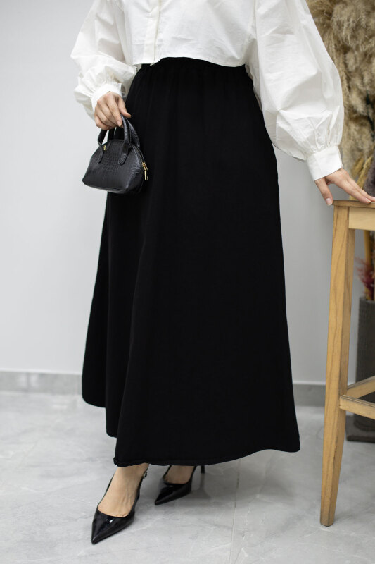 Cepli Kloş Kot Etek TSD260178 Siyah - 4