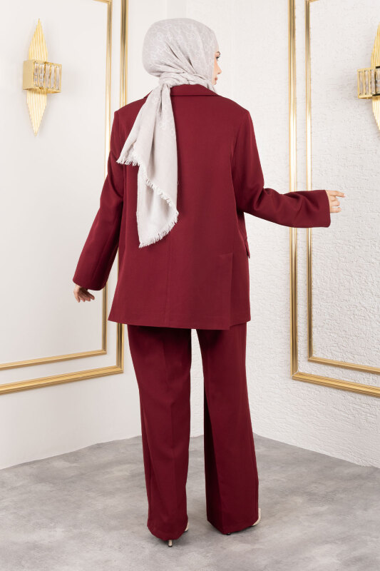Dore Blazer Takım TSD250198 Bordo - 5
