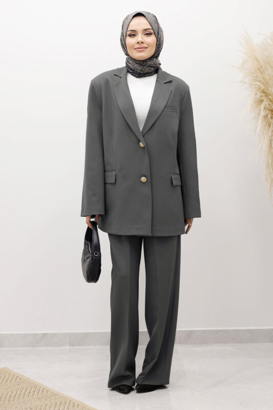 Dore Blazer Takım TSD250198 Gri - 3