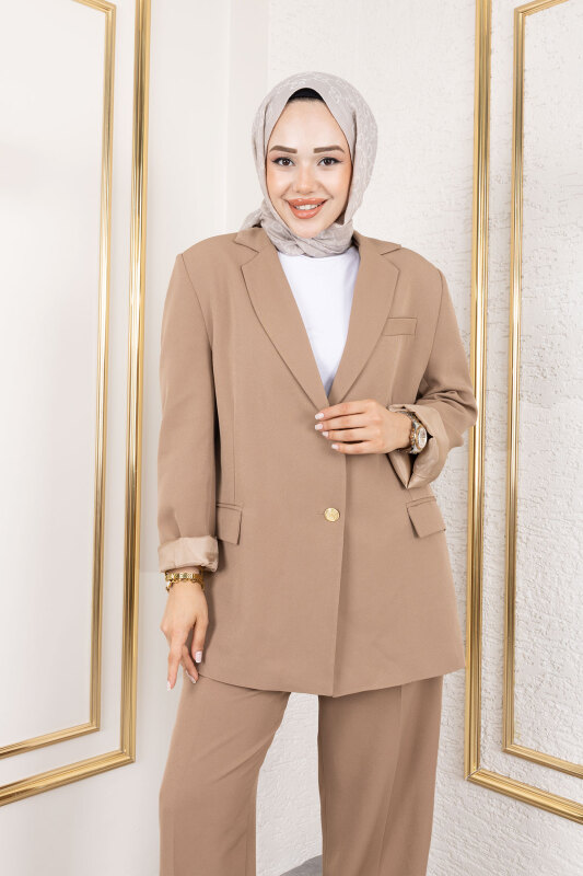 Dore Blazer Takım TSD250198 Vizon - 2