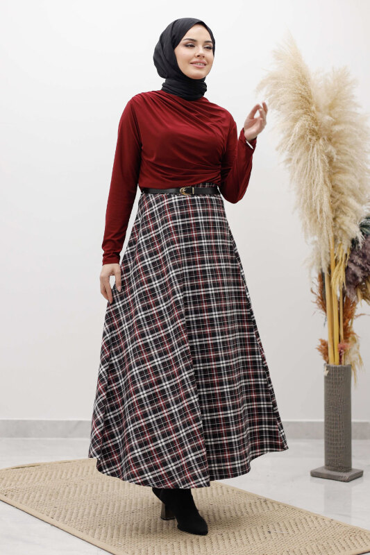 Ekose Etek TSD260102 Kırmızı - 5