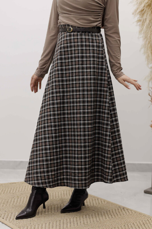 Ekose Etek TSD260102 Koyu Kahve - 4