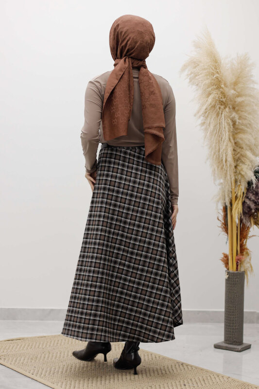 Ekose Etek TSD260102 Koyu Kahve - 6