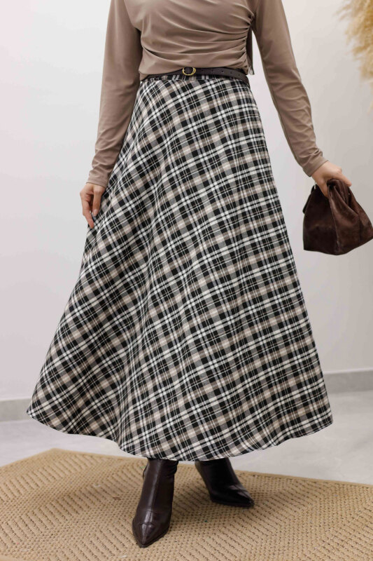 Ekose Etek TSD260102 Sütlü Kahve - 2