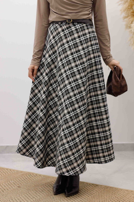 Ekose Etek TSD260102 Sütlü Kahve - 4