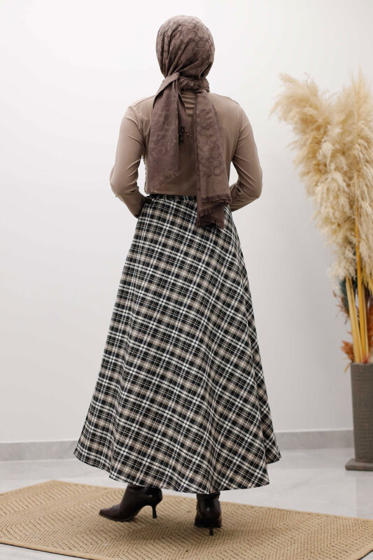 Ekose Etek TSD260102 Sütlü Kahve - 6