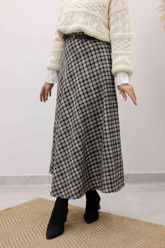 Ekose Etek TSD260102 Vizon - 4