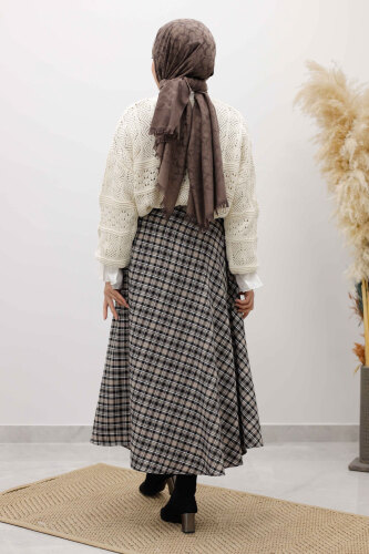 Ekose Etek TSD260102 Vizon - 6