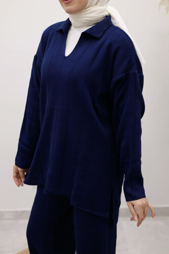 Fitilli Triko Takım TSD260118 Lacivert - 4