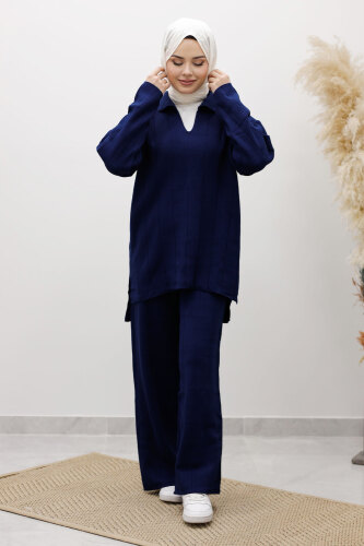 Fitilli Triko Takım TSD260118 Lacivert - 5