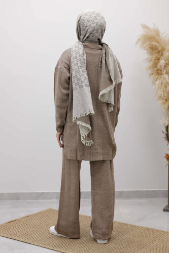 Fitilli Triko Takım TSD260118 Vizon - 6