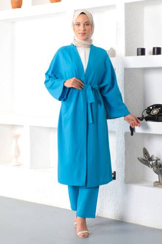 İkili Kimono Takım TSD230106 Mavi - 1