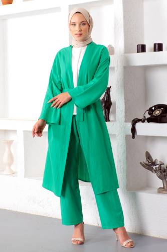 İkili Kimono Takım TSD230106 Yeşil - 1