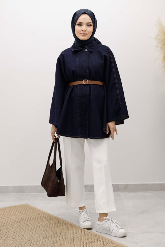 Kemerli Kot Panço TSD250256 Koyu Mavi - 4