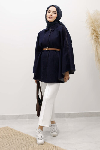 Kemerli Kot Panço TSD250256 Koyu Mavi - 2