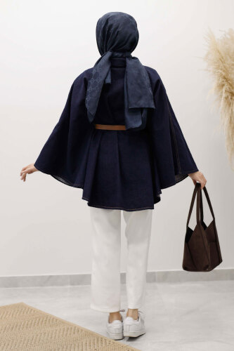 Kemerli Kot Panço TSD250256 Koyu Mavi - 6