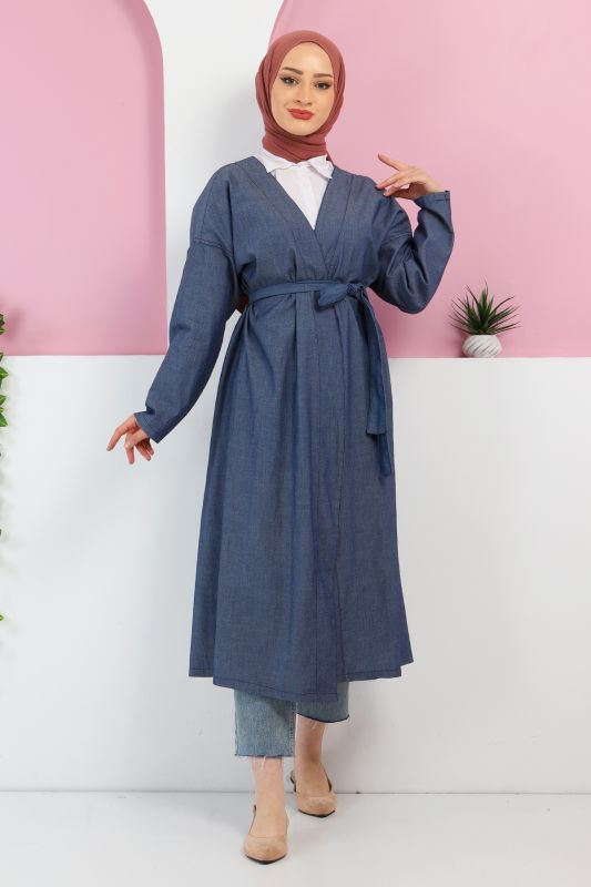 Kot Kimono TSD220342 Açık Mavi - 1