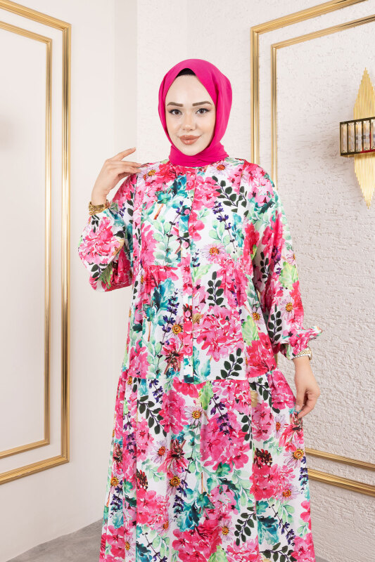 Lamia Elbise TSD250211 Fuşya - 2