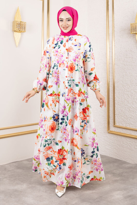 Lamia Elbise TSD250211 Turuncu - 4