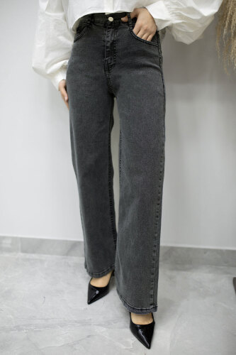 Likralı Cepli Kot Pantolon TSD260177 Antrasit - 3