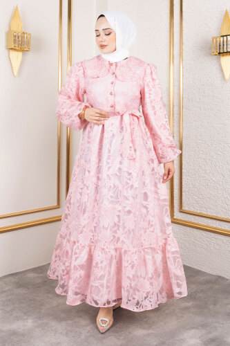Lilyum Elbise TSD250182 Pembe 