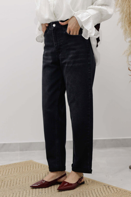 Mom Jean Pantolon TSD260123 Antrasit - 4