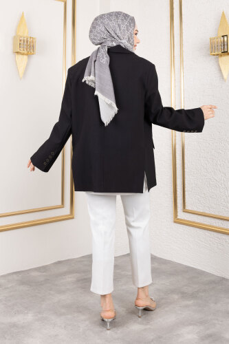 Oversize Blazer Ceket TSD250163 Siyah - 5