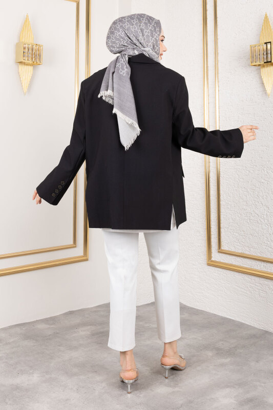 Oversize Blazer Ceket TSD250163 Siyah - 5