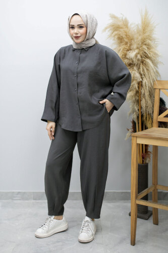 Oversize İkili Takım TSD260190 Füme - 1