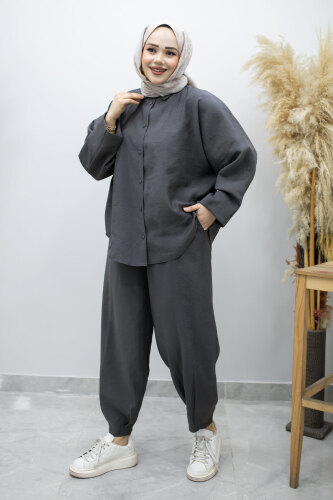 Oversize İkili Takım TSD260190 Füme - 5