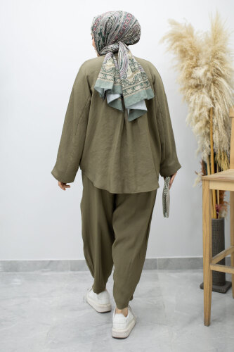 Oversize İkili Takım TSD260190 Haki - 6