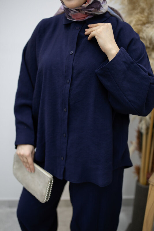 Oversize İkili Takım TSD260190 Lacivert - 4