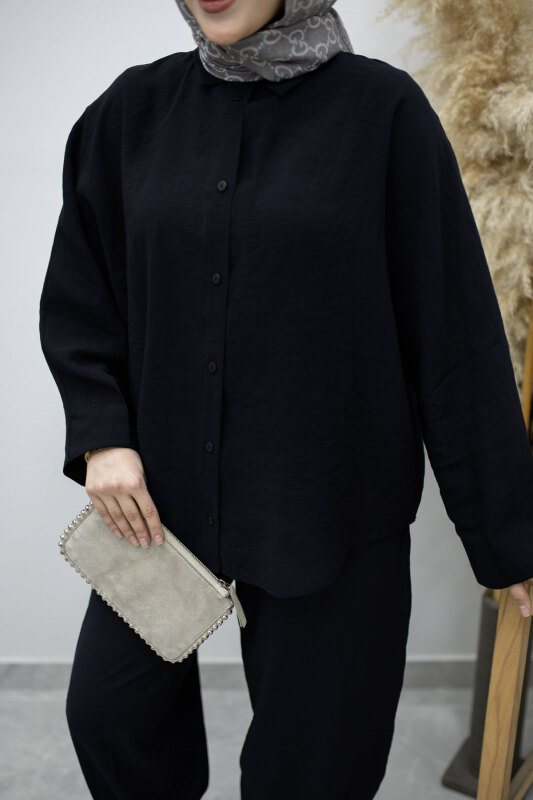 Oversize İkili Takım TSD260190 Siyah - 4