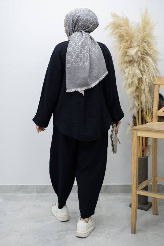 Oversize İkili Takım TSD260190 Siyah - 6