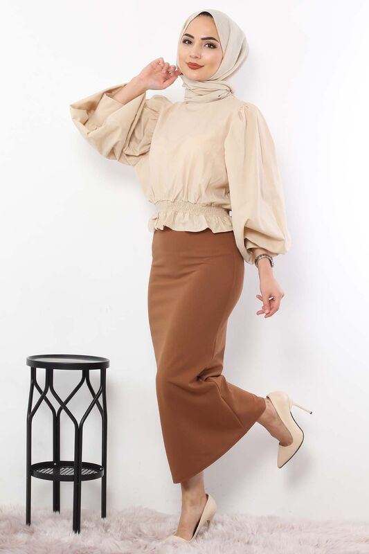 Pencil Skirt TSD0291 Cinnamon - 4