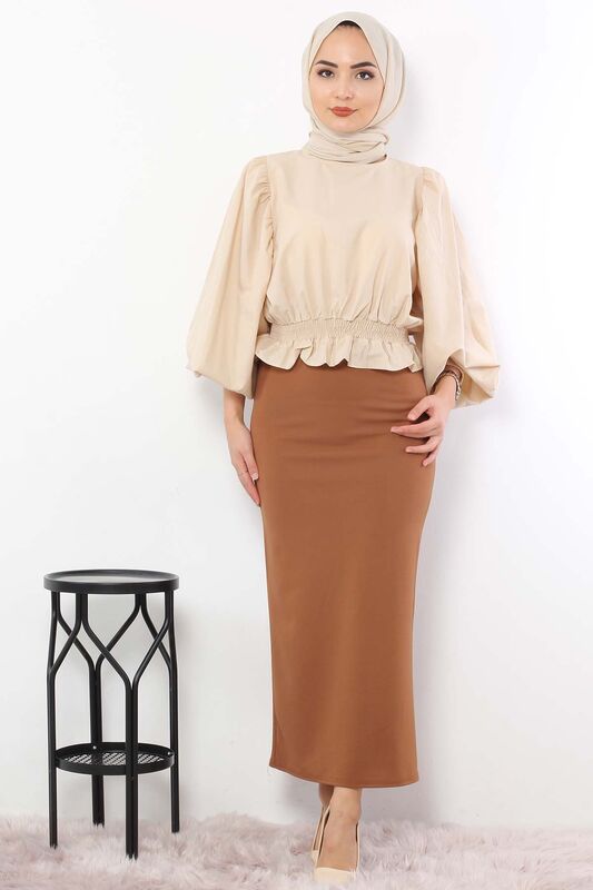 Pencil Skirt TSD0291 Cinnamon - 1