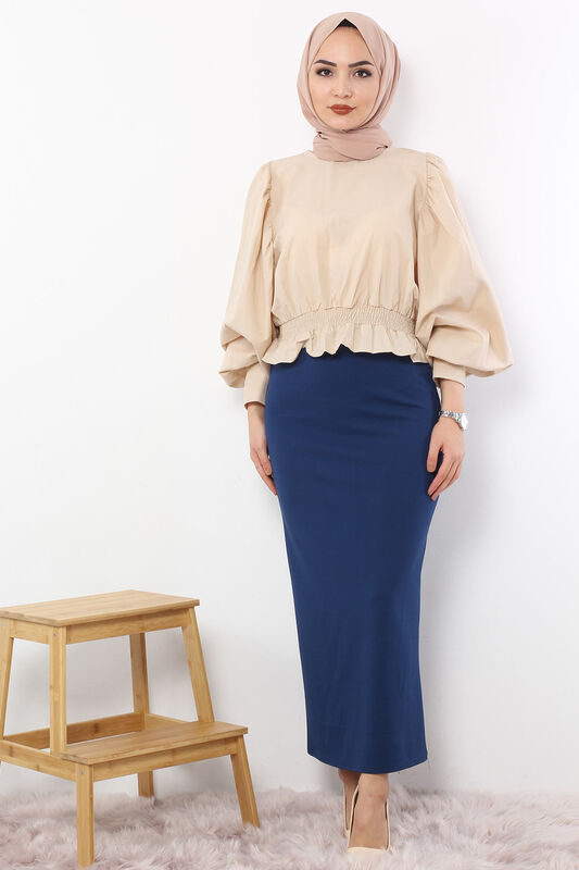 Pencil Skirt TSD0291 Petrol - 1