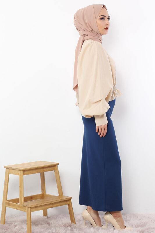 Pencil Skirt TSD0291 Petrol - 3