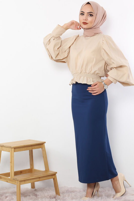 Pencil Skirt TSD0291 Petrol - 4