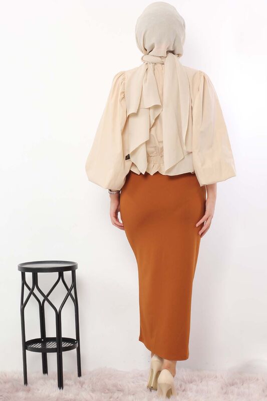 Pencil Skirt TSD0291 Tan - 2