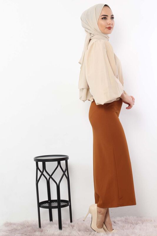 Pencil Skirt TSD0291 Tan - 5